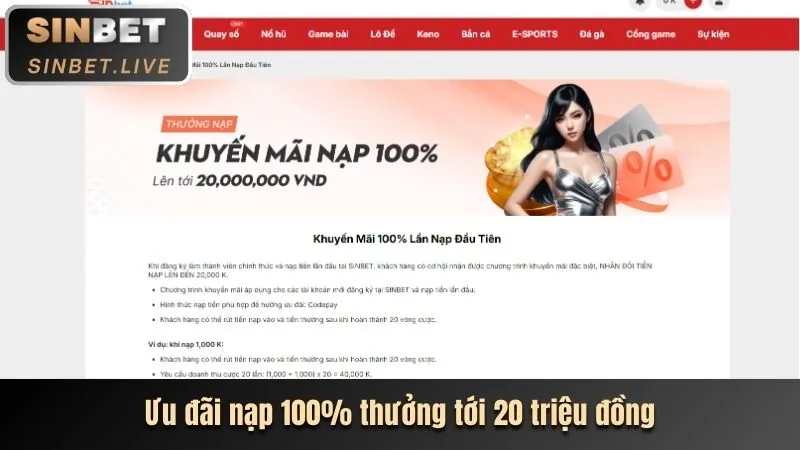 Người dùng đang nạp tiền vào tài khoản TA888